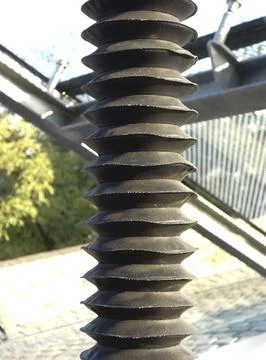 Spindle as the rotating axis of a machine Stock Photos