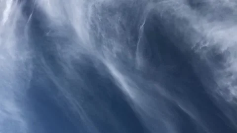 Spindrift Clouds moving in sky Stock Footage 138510064