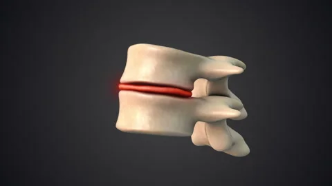 Spine affected by a thinning disc Stock-Footage 274395324