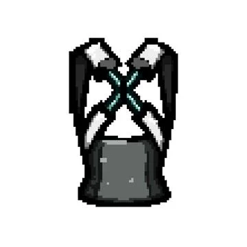 Spine back posture corrector pixel art vector illustration Stock Illustration