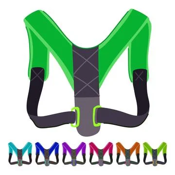 Spine back posture corrector vector cartoon graphic Stock Illustration