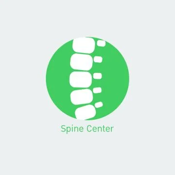 Spine center logo Stock Illustration
