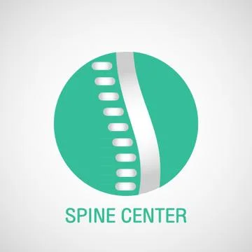 SPINE CENTER logo vector Stock Illustration