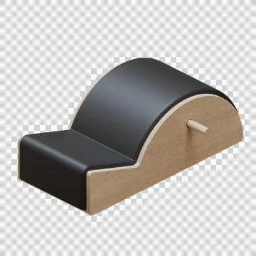 Spine Corrector Rear Isometric View 3D Render Illustration Ilustração Stock