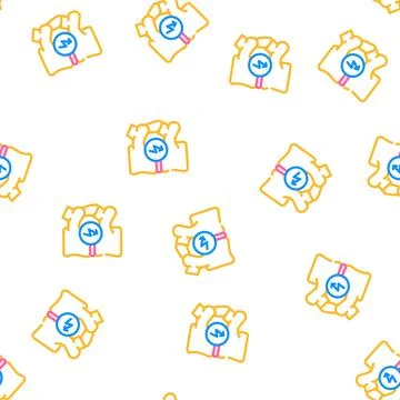 Spine cutting ache vector seamless pattern Illustrazione stock