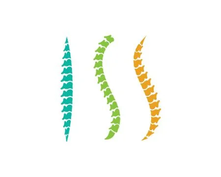 Spine diagnostics logo icon template vector illustration Stock Illustration