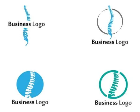 Spine diagnostics symbol logo template vector illustration design Stock Illustration