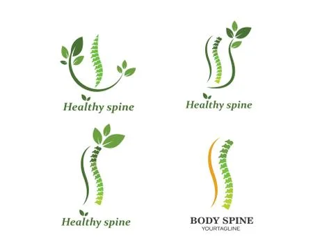 Spine diagnostics symbol logo template vector illustration Stock Illustration
