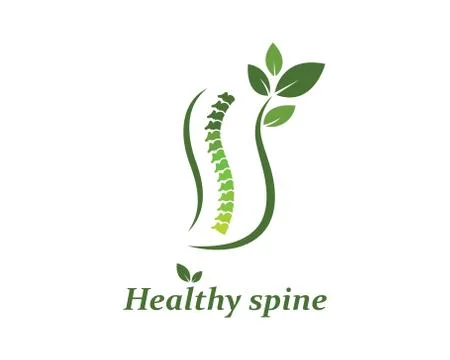 Spine diagnostics symbol logo template vector illustration Stock Illustration