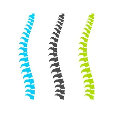 Spine Graphic Set Design Stock Illustration