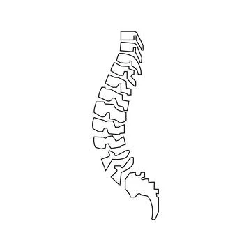 Spine icon Stock Illustration
