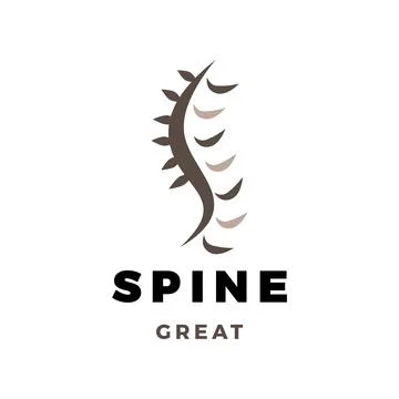 Spine Icon Logo Design Template Stock Illustration