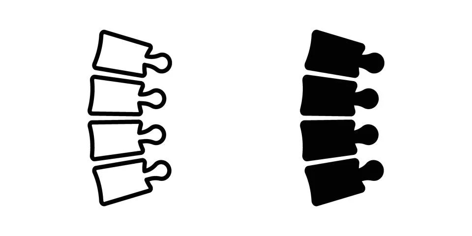 Spine icon or illustration vector symbols Stock Illustration