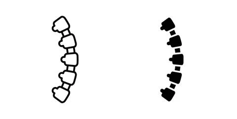 Spine icon symbol. Flat Vector illustration Stock Illustration