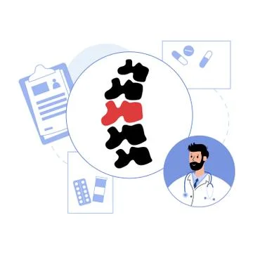 Spine logo template 스톡 일러스트