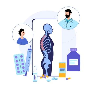 Spine logo template Stock Illustration