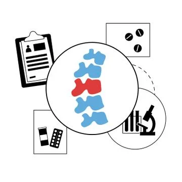 Spine logo template 스톡 일러스트