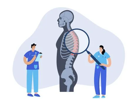 Spine logo template Illustrazione stock