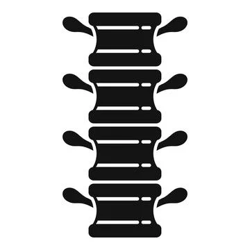 Spine pain icon simple vector. Physio massage Illustrazione stock