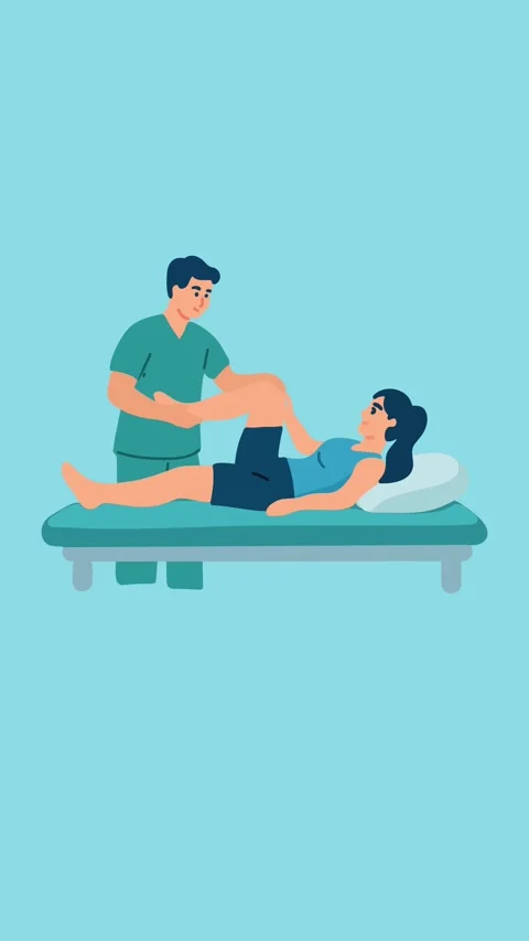 Spine physiotherapy animation Stock Footage 340956162