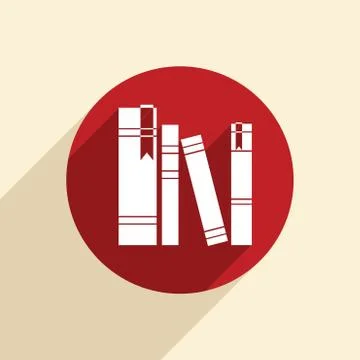 The spines of books. Stock Illustration