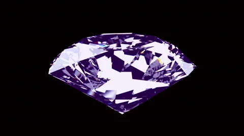 Spining diamond on a black background Stock-Footage 66037120