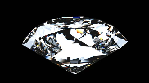 Spining diamond on a black background Stock-Footage 66046471