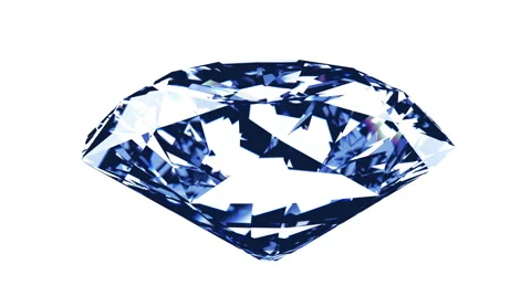 Spining diamond on a white  background Stock-Footage 66037079