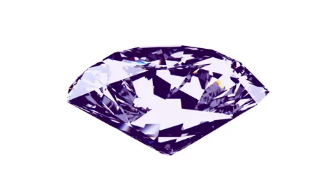 Spining diamond on a white  background Stock-Footage 66037134
