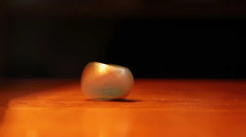 Spining Silver Coin Stock Footage 46127118