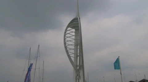 Spinnaker Tower Stock Footage 23904345