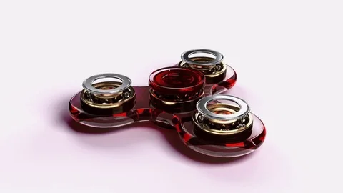 Spinner AcidRed Stock Footage 77149014