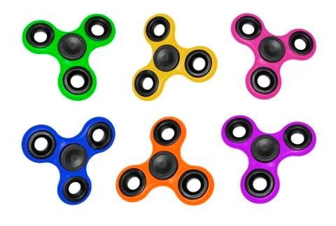 Spinner color on a white background Stock Photos