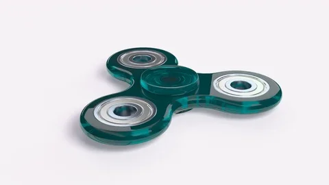 Spinner Cyan Stock Footage 77149086