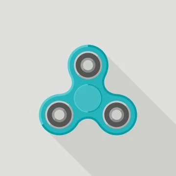 Spinner flat icon. Stock Illustration