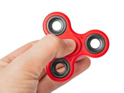 Spinner in hand Stock Photos