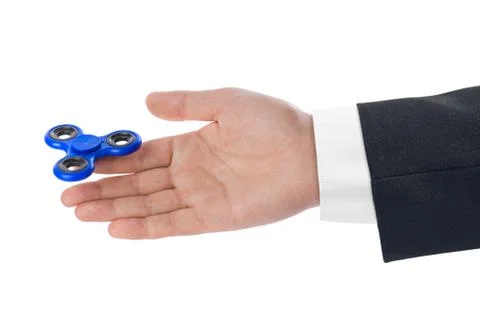 Spinner in hand Stock Photos