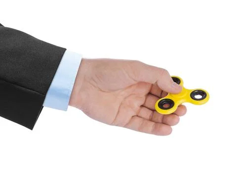 Spinner in hand Spinner in hand isolated on white background Copyright: xZ... Stock Photos