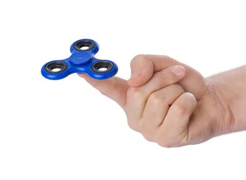 Spinner in hand Spinner in hand isolated on white background Copyright: xZ... Stock Photos