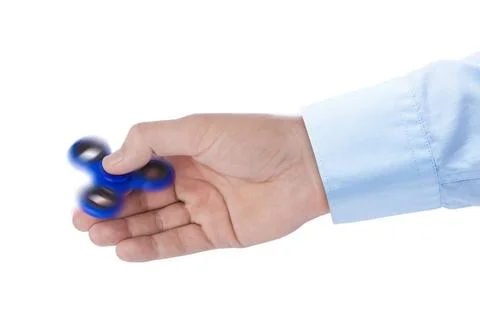 Spinner in hand Spinner in hand isolated on white background Copyright: xZ... Stock Photos