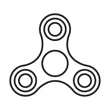 Spinner icon vector for graphic design, logo, website, social media, mobile a Illustrazione stock