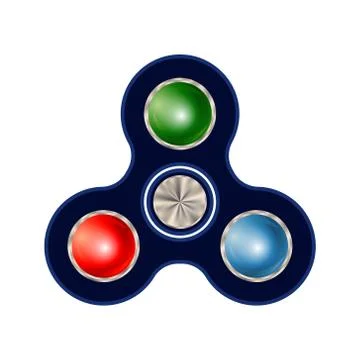 Spinner isolated on white background Illustrazione stock