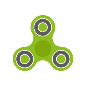 Spinner toy icon design vector template Stock Illustration