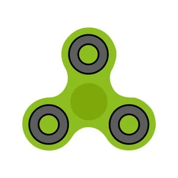 Spinner toy icon design vector template Stock Illustration