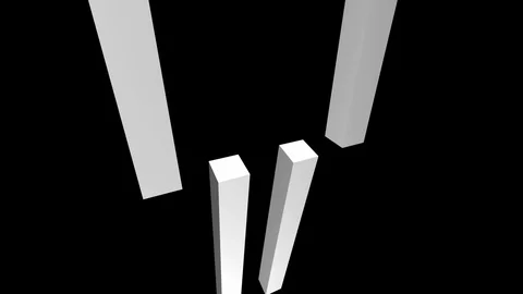Spinng stick greyscale Stock Footage 99725404