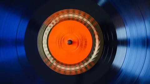 Spinnig vinyl record time lapse Stock Footage 123697629