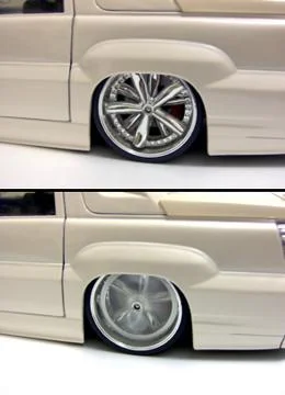 Spinnin' Rims on a Escalade Stock Photos