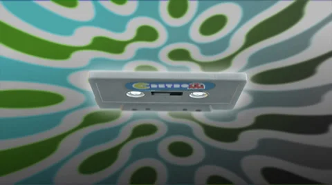 Spinning 3D cassette background 스톡 동영상 33991042