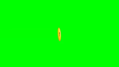 Spinning 3D gold dollar coin flip on green screen Video stock 343494843