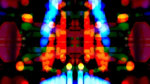 Spinning abstract carnival lights Video stock 86631337
